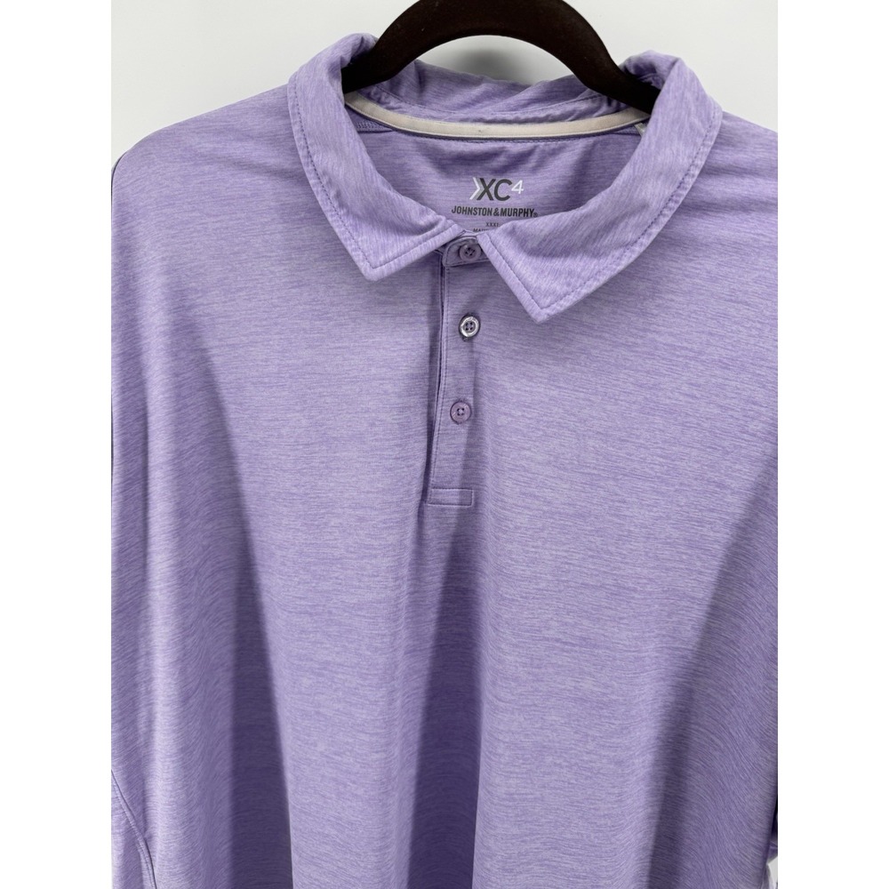 Johnston Murphy XC4 Performance Golf Polo Purple Shirt Men's‎ Size XXXL - Picture 2 of 8